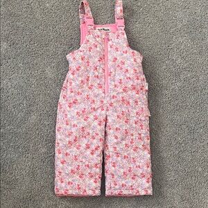 OshKosh B'gosh Pink Floral Overalls